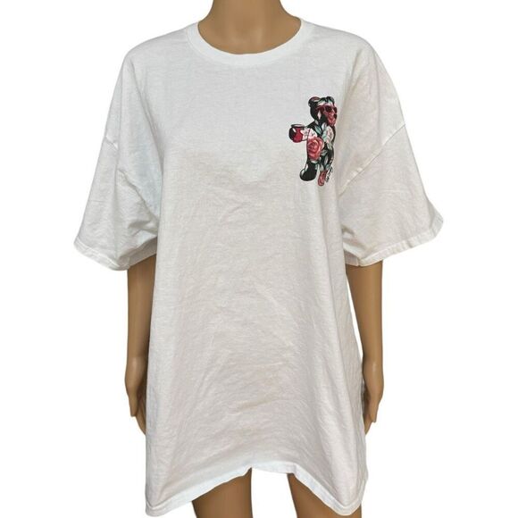 Riot Society rose bear 100% cotton men’s t shirt size XXL - Picture 3 of 8